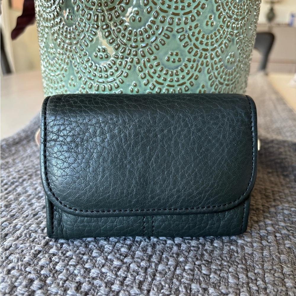 Vintagee Coach Sonoma Multif Wallet Forest Green #4974